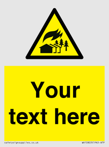 Custom Warning: Large scale fire zone